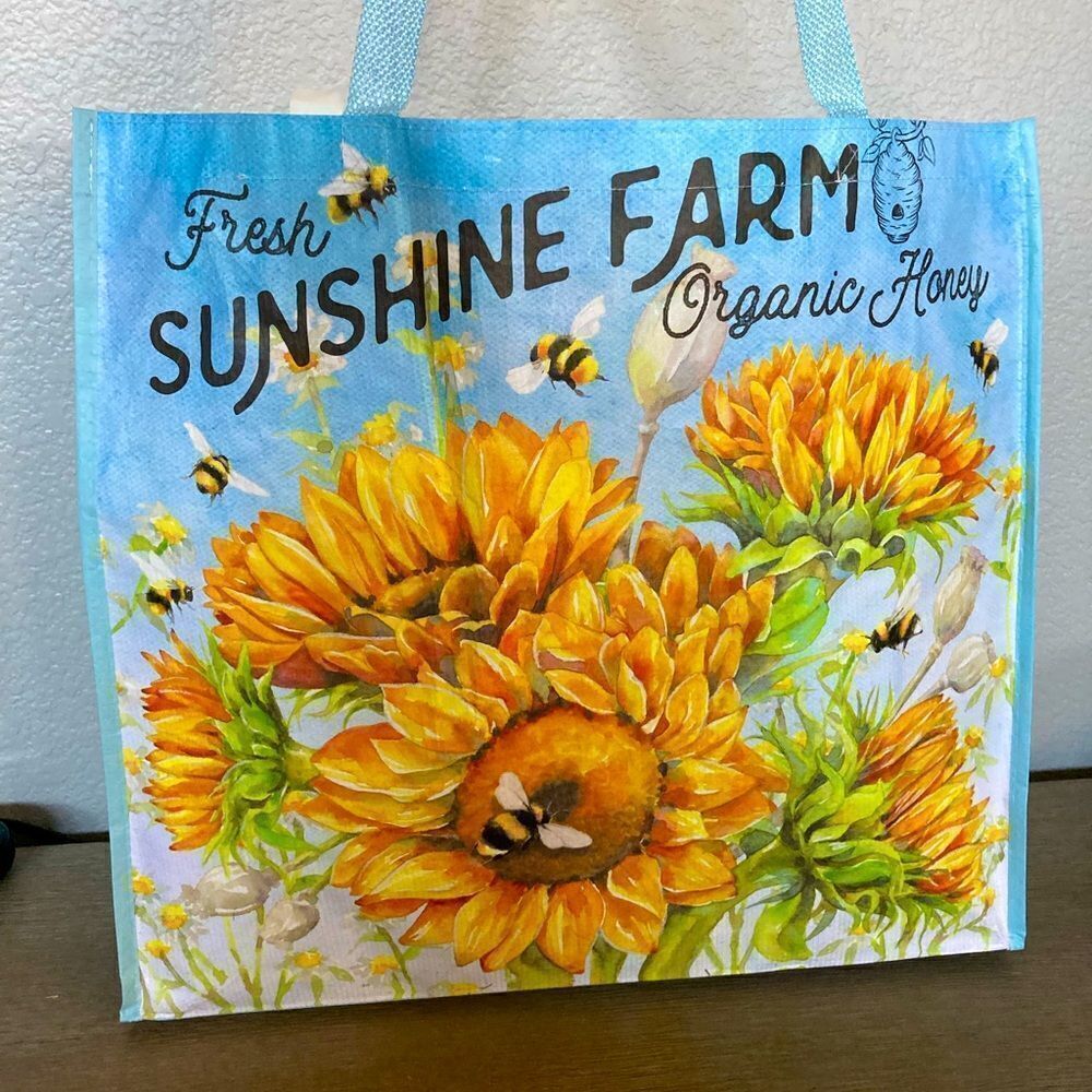 NWT Farmhouse Reusable Eco Shopping Tote Bag